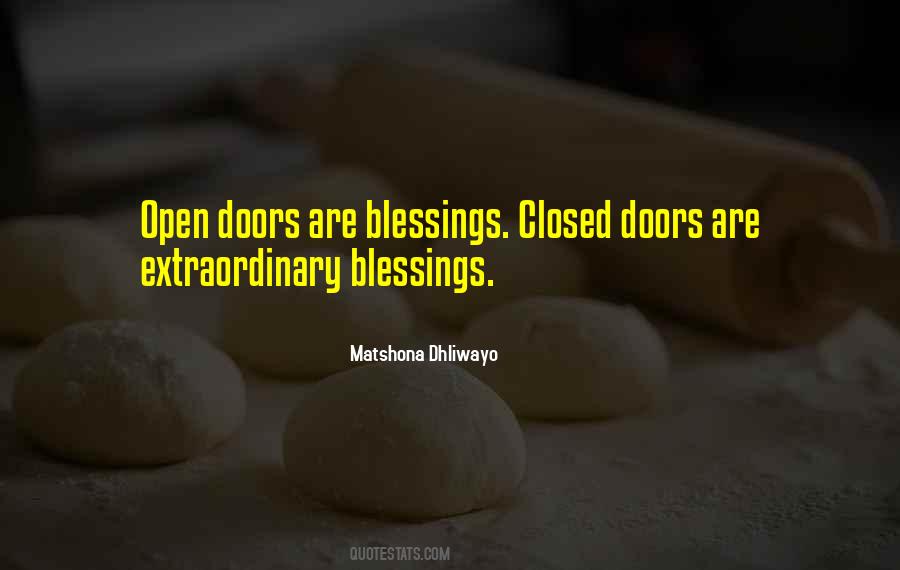 Quotes About Closed Doors #352073