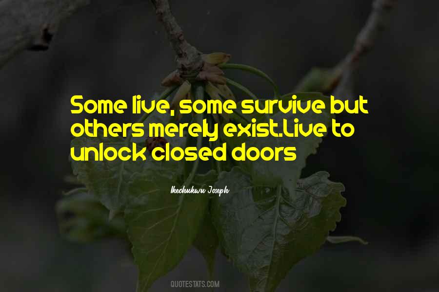 Quotes About Closed Doors #355611