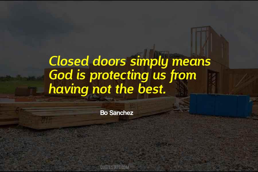 Quotes About Closed Doors #856937
