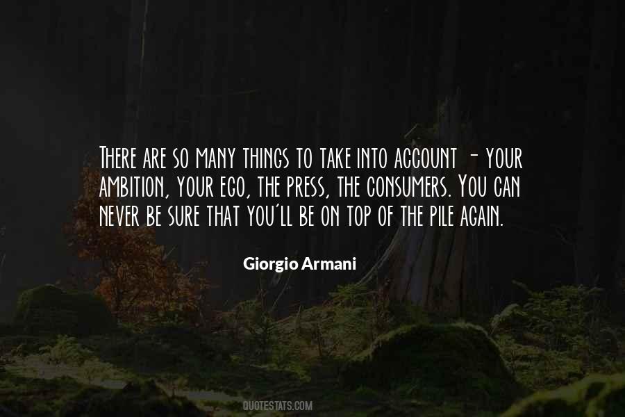 Armani's Quotes #1295118