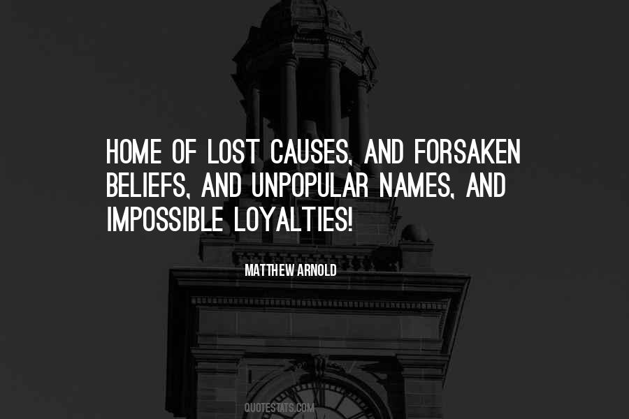 Quotes About Lost Causes #881984
