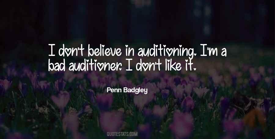 Auditioner Quotes #840979