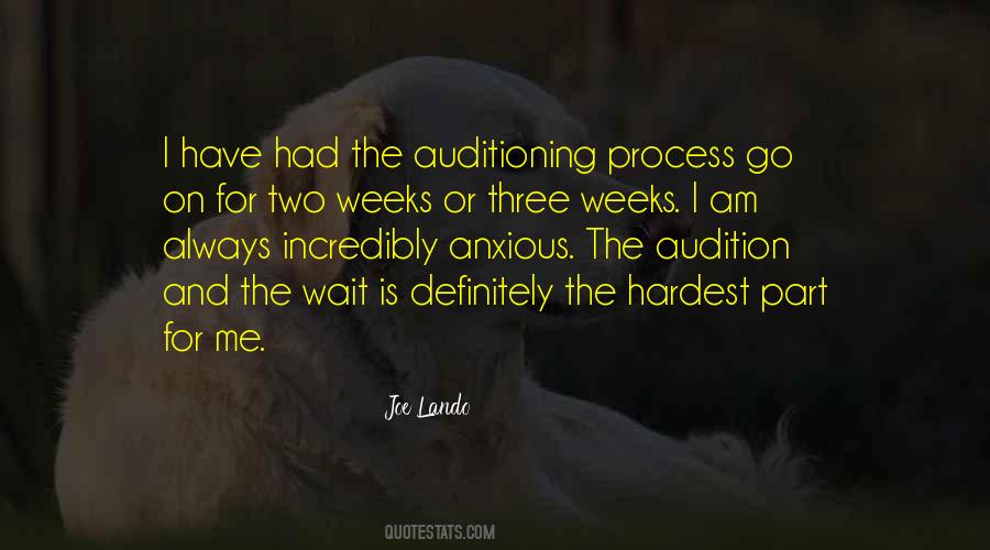 Auditioning Quotes #1157390