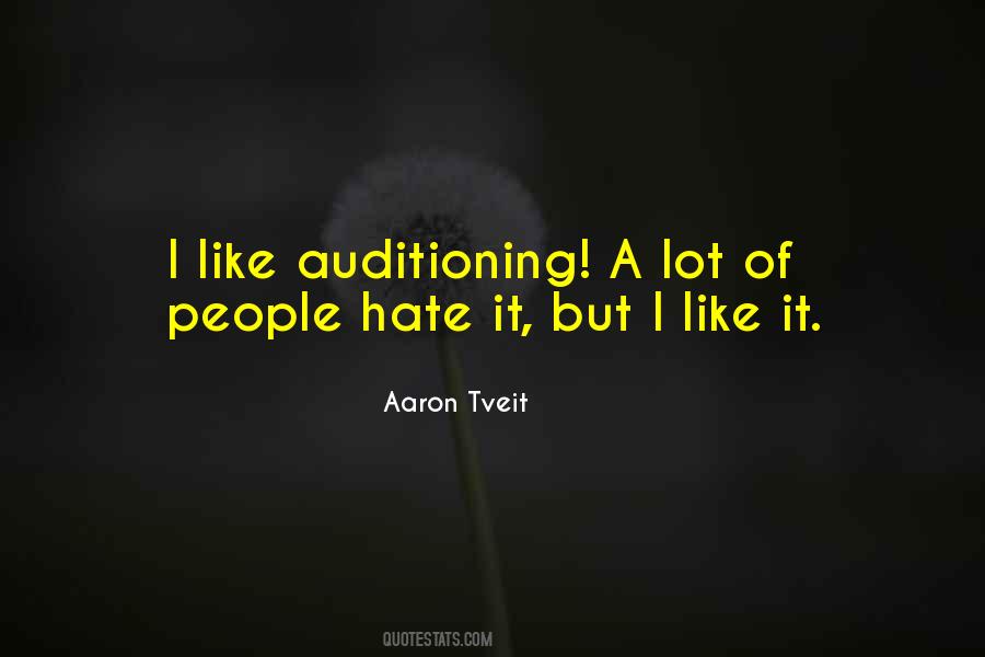 Auditioning Quotes #141488