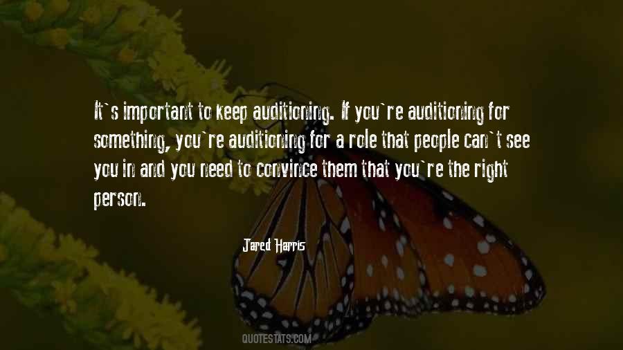 Auditioning Quotes #485521