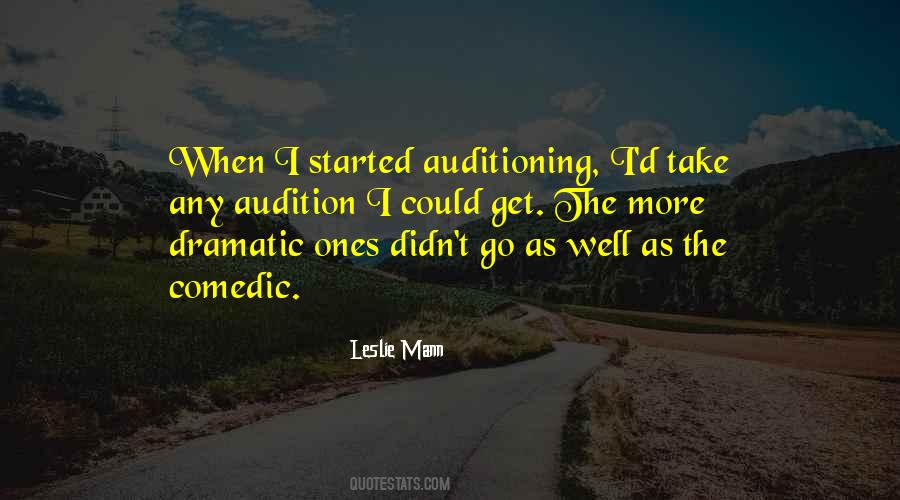 Auditioning Quotes #613212