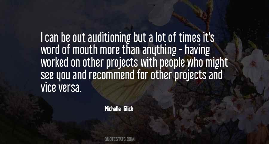 Auditioning Quotes #937129