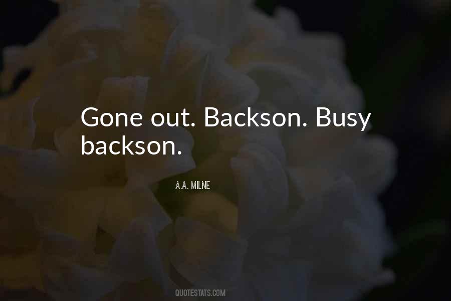 Backson Quotes #1635920
