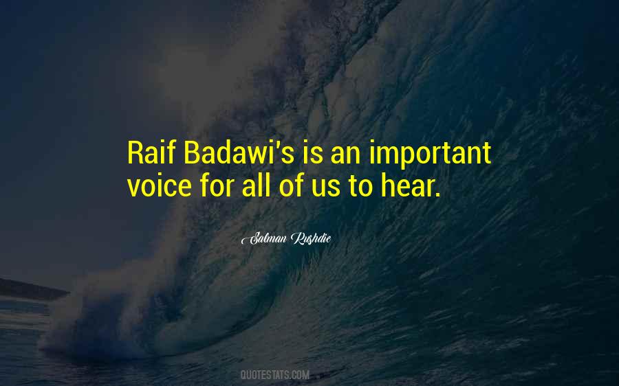 Badawi's Quotes #906113