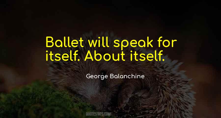 Balanchine's Quotes #1411992