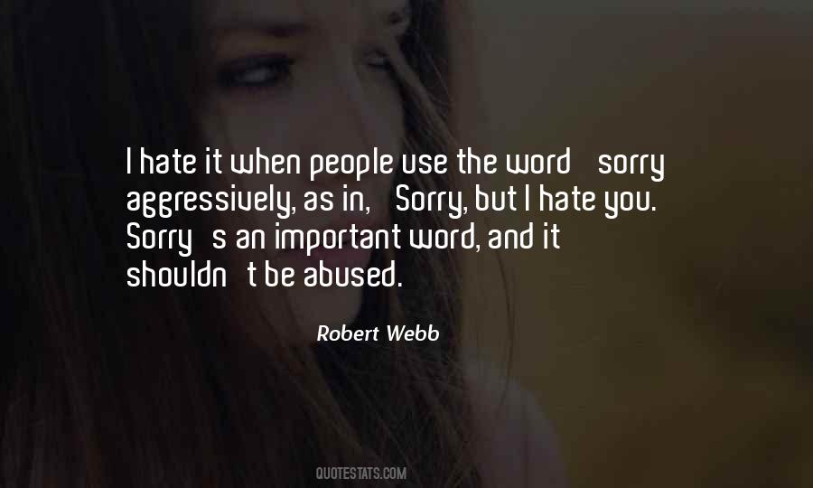 Quotes About Sorry People #410129