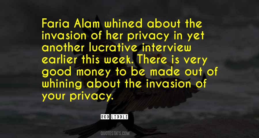 Quotes About Invasion Of Privacy #139912