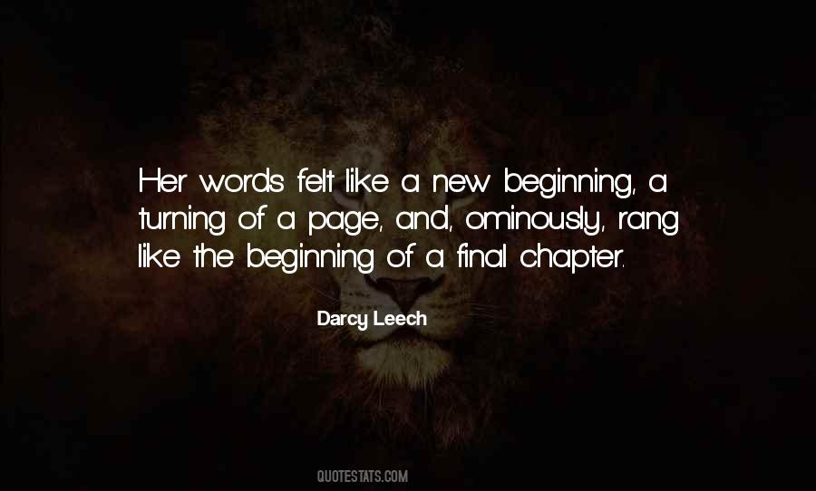 Quotes About A New Beginning And An End #518637
