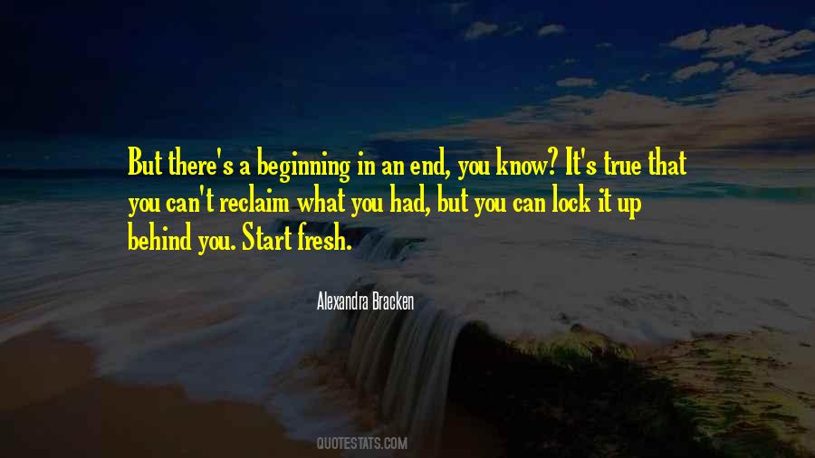 Quotes About A New Beginning And An End #713270