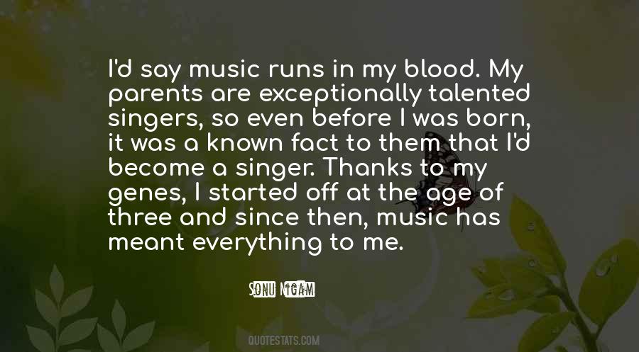 Quotes About Music From Singers #226631