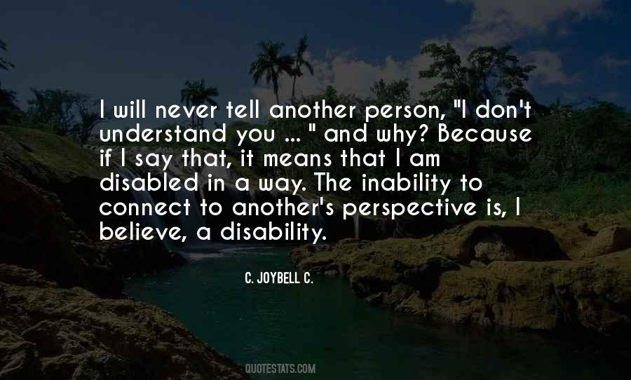 Quotes About Understanding Another Person #55174