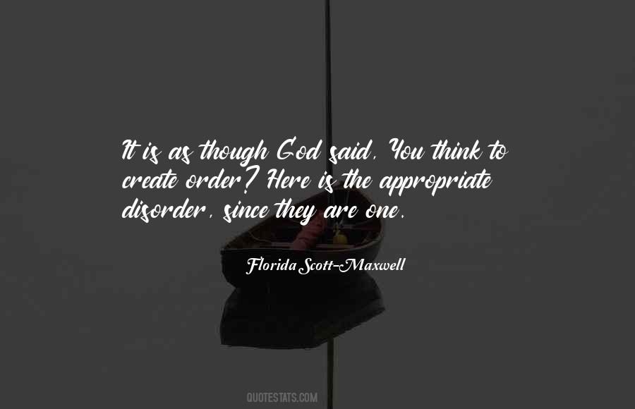 Quotes About Order And Disorder #574666