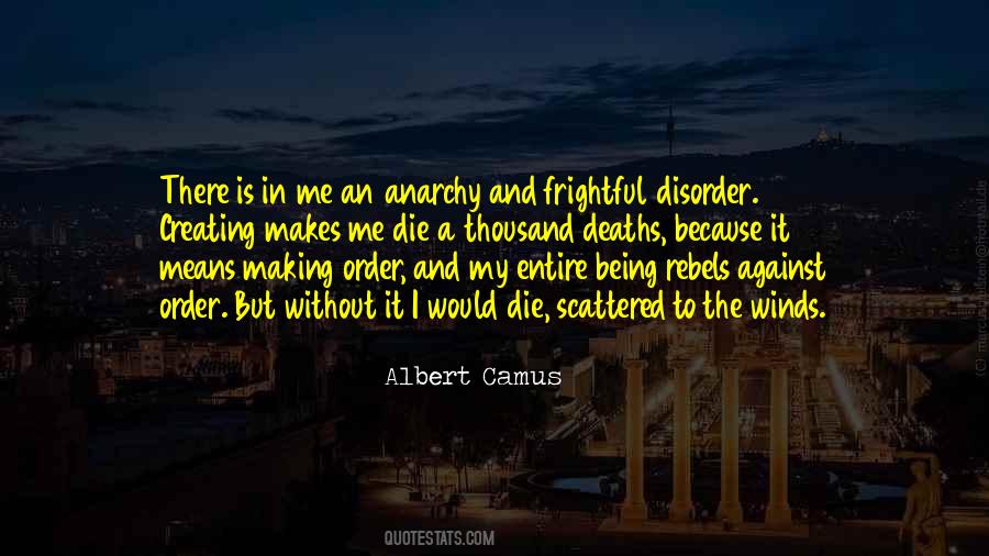 Quotes About Order And Disorder #827955