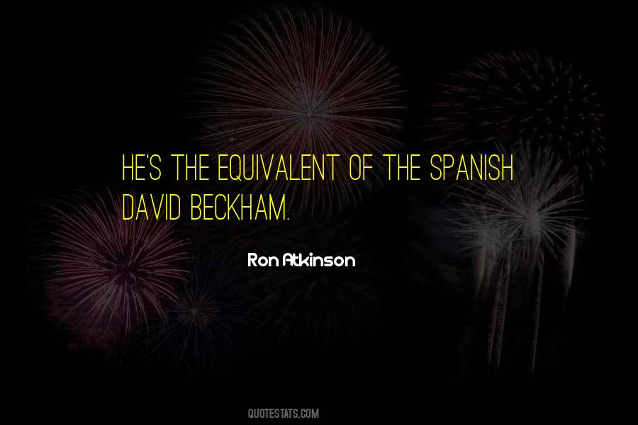Beckham's Quotes #414315