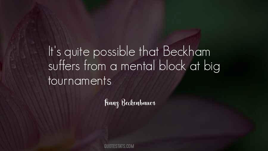 Beckham's Quotes #982792