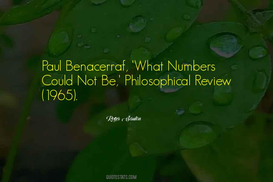 Benacerraf Quotes #141127