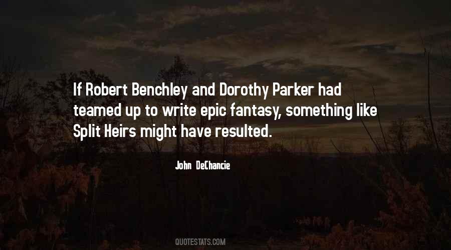 Benchley Quotes #39570