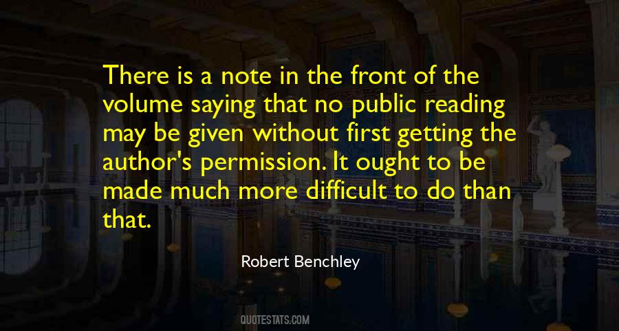 Benchley Quotes #965477