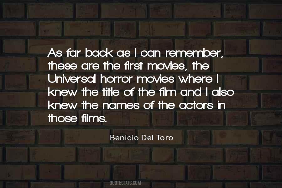Benicio Quotes #356601