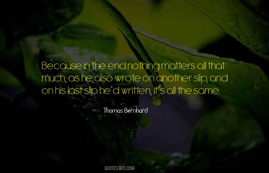 Bernhard's Quotes #1220319