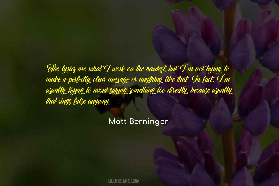 Berninger Quotes #1213180