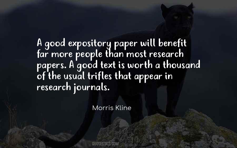Quotes About Research Papers #1811378