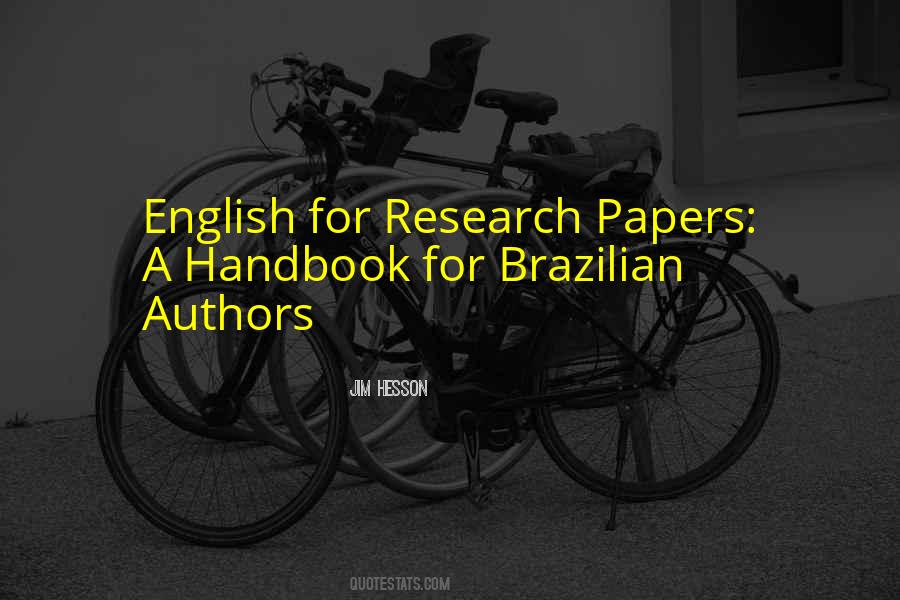 Quotes About Research Papers #362607
