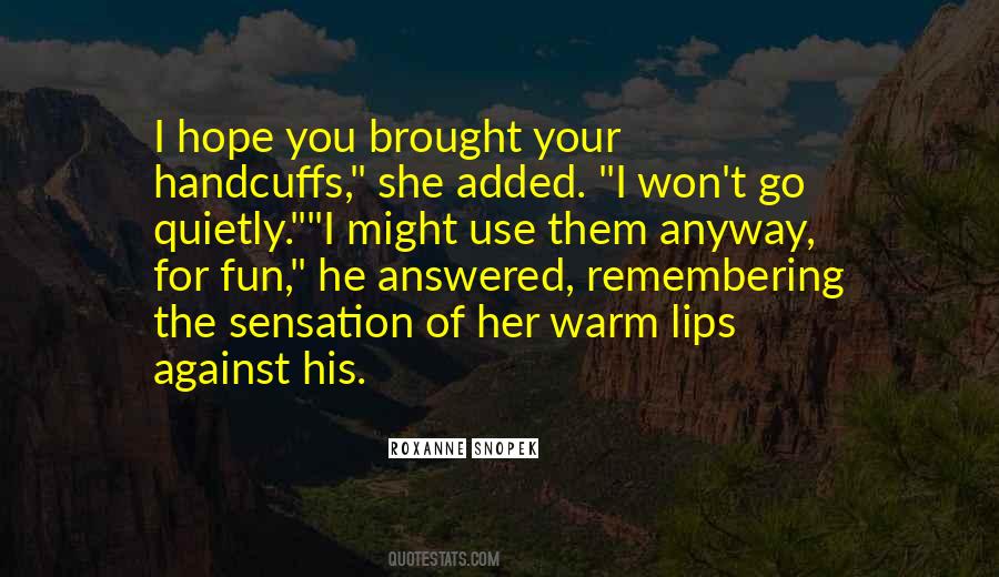 Quotes About Handcuffs #960051