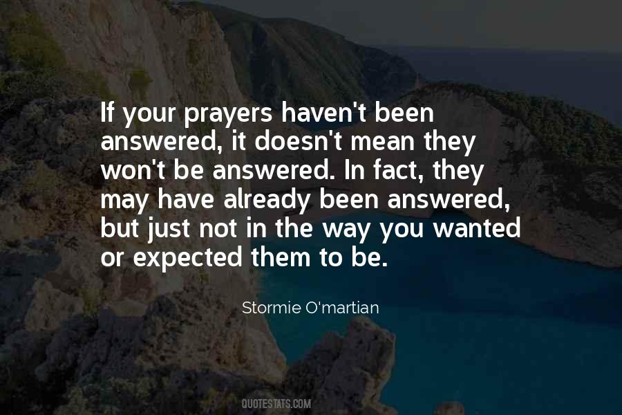 Quotes About Prayers Answered #852804