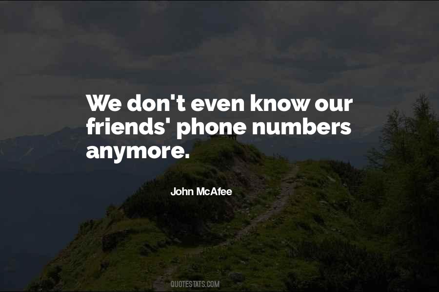 Quotes About Phone Numbers #1484694