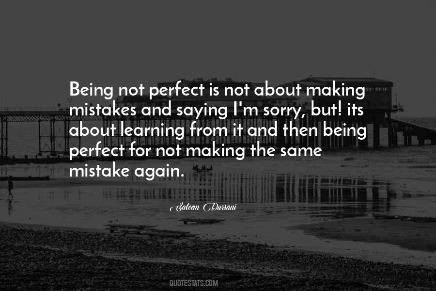 Quotes About Not Making The Same Mistake Again #1863175
