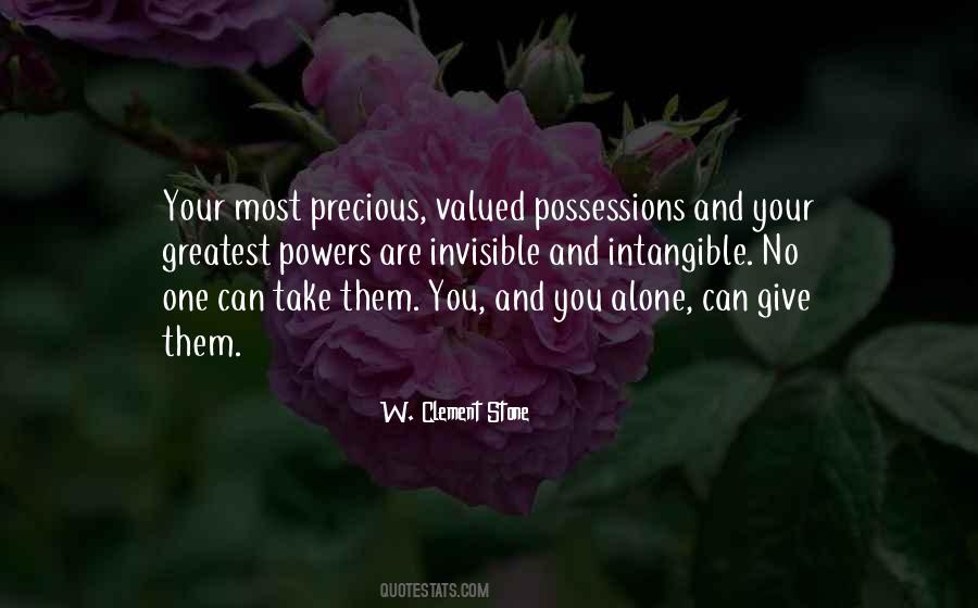 Quotes About Precious Possessions #1069712