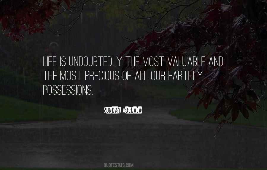 Quotes About Precious Possessions #1131846
