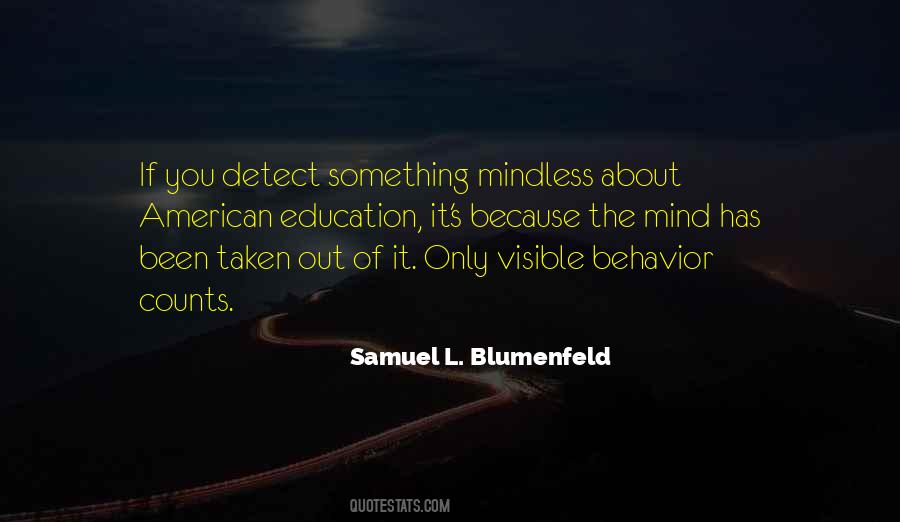 Blumenfeld Quotes #1861526