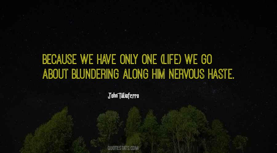 Blundering Quotes #993599