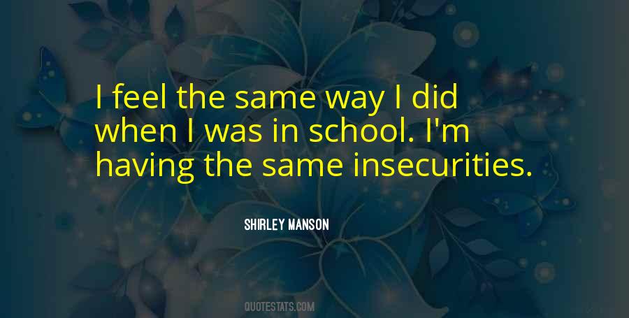 Quotes About Insecurities #1097151