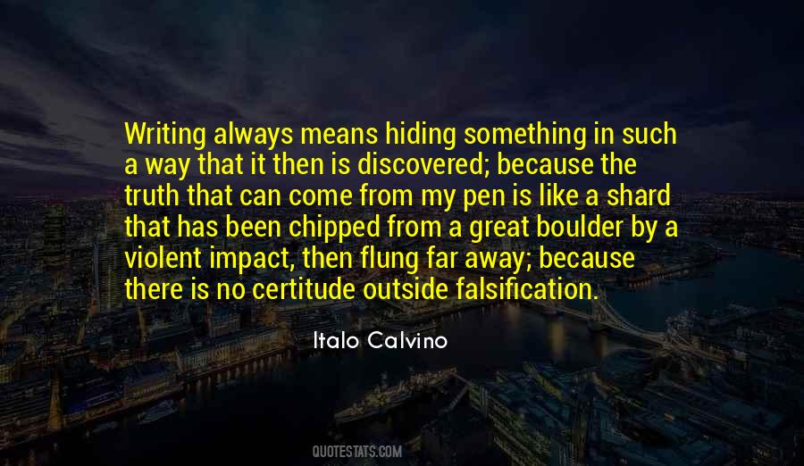 Quotes About Falsification #992148
