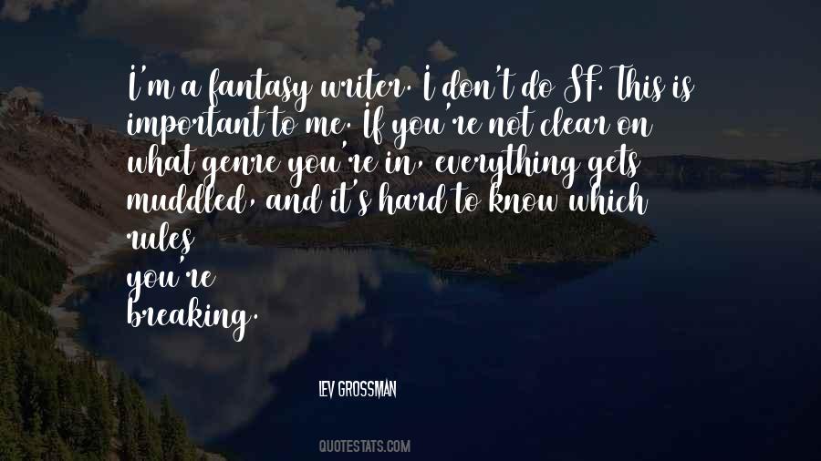 Quotes About Fantasy Genre #1222008