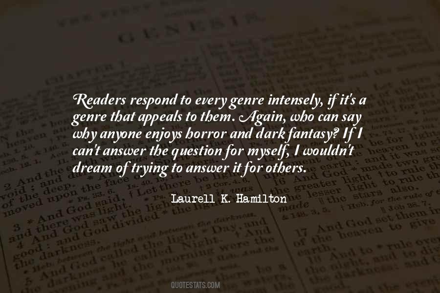 Quotes About Fantasy Genre #1760720