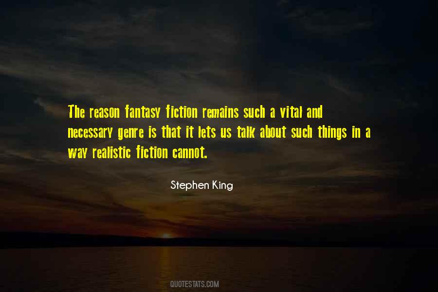 Quotes About Fantasy Genre #453017