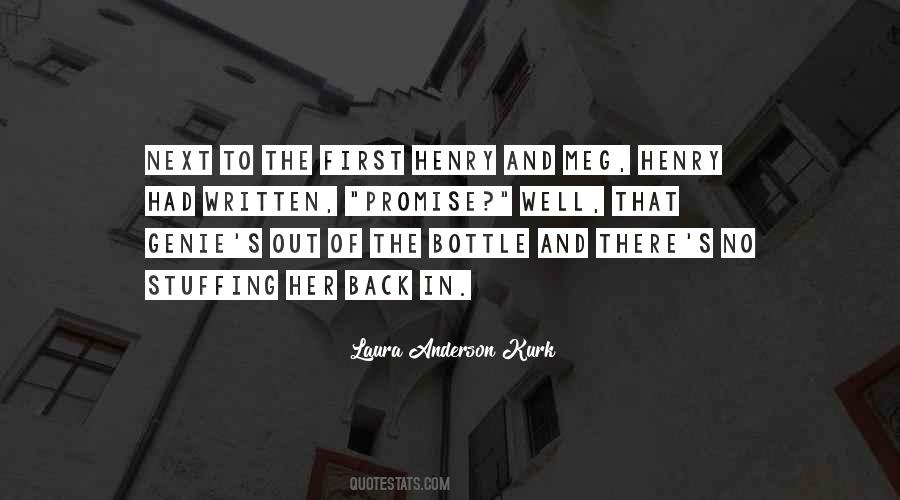 Quotes About Genie In A Bottle #387685