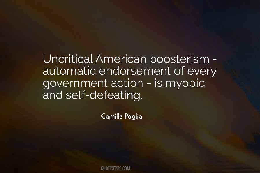Boosterism Quotes #953546