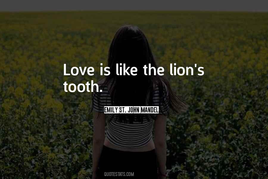 Quotes About Lion Love #951904