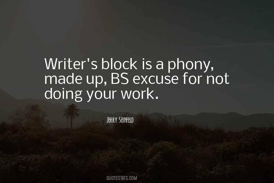 Quotes About Writing Block #197731