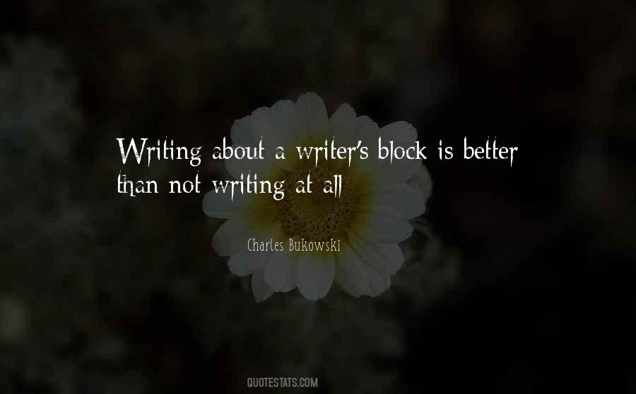Quotes About Writing Block #42785